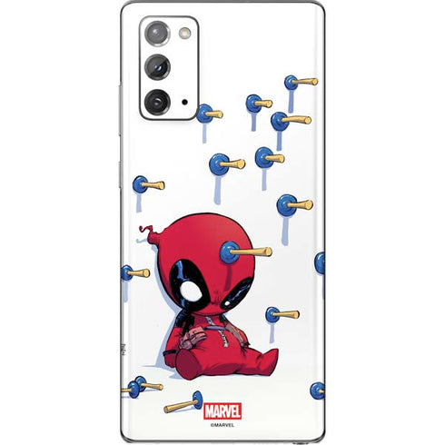 Marvel Deadpool Babypool Playing Galaxy Note20 5G Skin