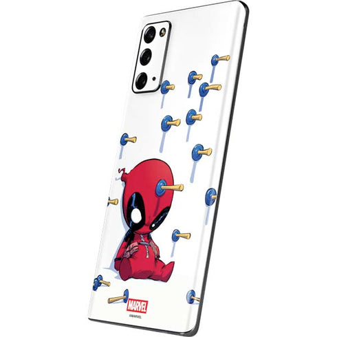 Marvel Deadpool Babypool Playing Galaxy Note20 5G Skin