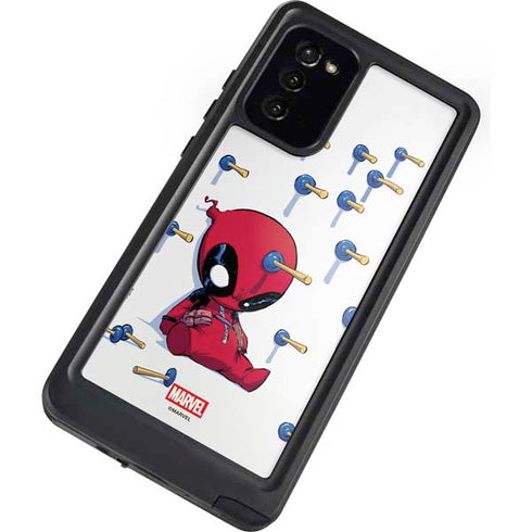 Marvel Deadpool Babypool Playing Galaxy Note20 5G Waterproof Case