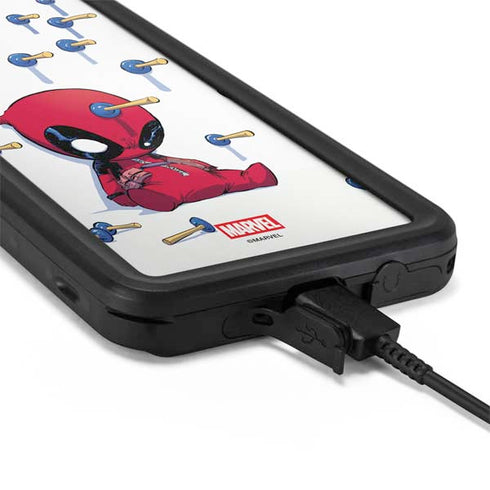 Marvel Deadpool Babypool Playing Galaxy S20 Plus Waterproof Case
