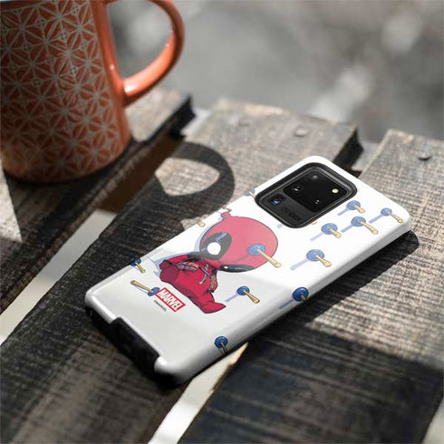 Marvel Deadpool Babypool Playing Galaxy S20 Ultra 5G Pro Case