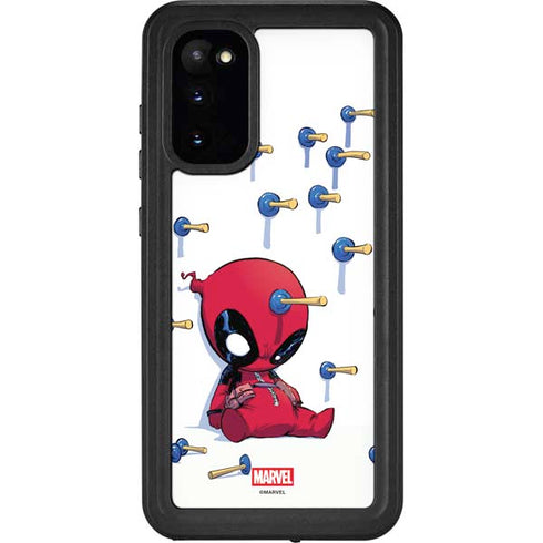 Marvel Deadpool Babypool Playing Galaxy S20 Waterproof Case