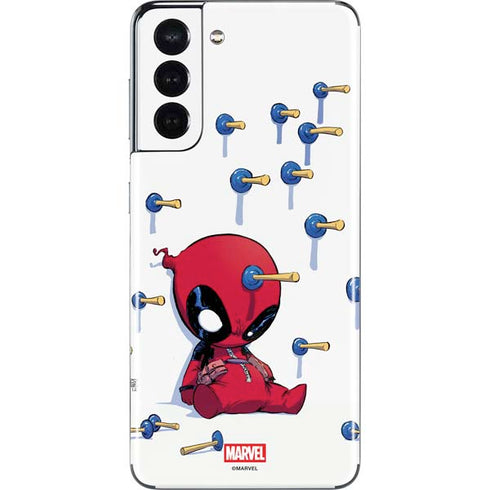 Marvel Deadpool Babypool Playing Galaxy S21 5G Skin