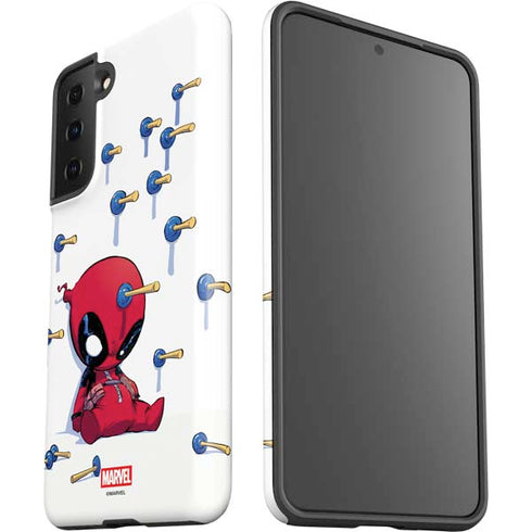 Marvel Deadpool Babypool Playing Galaxy S21 FE Pro Case