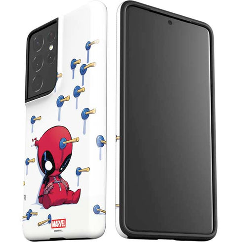 Marvel Deadpool Babypool Playing Galaxy S21 Ultra 5G Pro Case