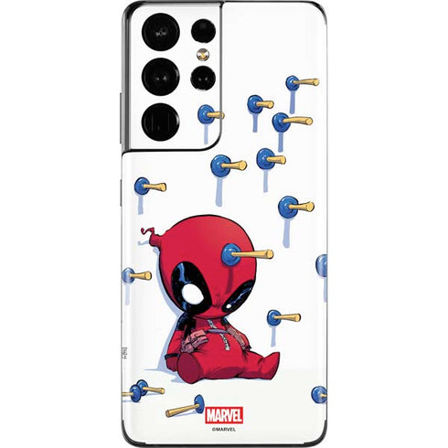 Marvel Deadpool Babypool Playing Galaxy S21 Ultra 5G Skin