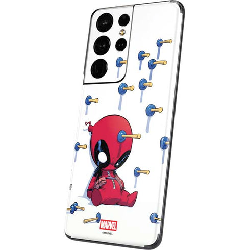 Marvel Deadpool Babypool Playing Galaxy S21 Ultra 5G Skin