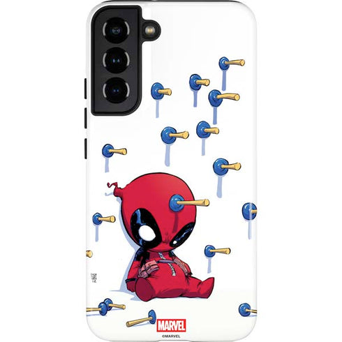Marvel Deadpool Babypool Playing Galaxy S22 Plus Pro Case