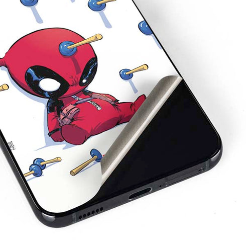 Marvel Deadpool Babypool Playing Galaxy S22 Plus Skin
