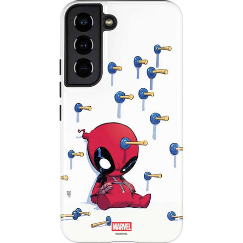 Marvel Deadpool Babypool Playing Galaxy S22 Pro Case