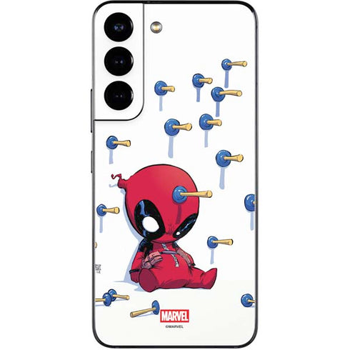 Marvel Deadpool Babypool Playing Galaxy S22 Skin