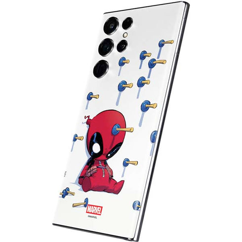 Marvel Deadpool Babypool Playing Galaxy S22 Ultra Skin