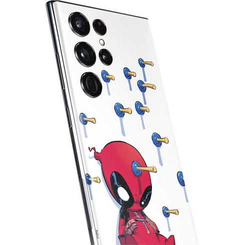 Marvel Deadpool Babypool Playing Galaxy S22 Ultra Skin