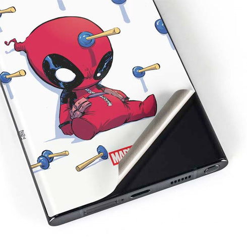 Marvel Deadpool Babypool Playing Galaxy S22 Ultra Skin