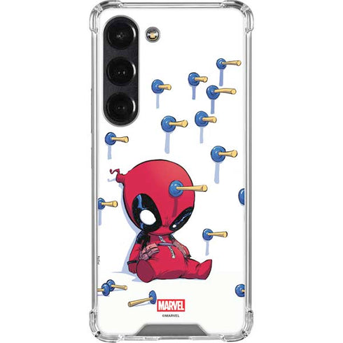 Marvel Deadpool Babypool Playing Galaxy S23 Clear Case