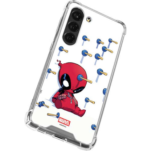 Marvel Deadpool Babypool Playing Galaxy S23 Clear Case