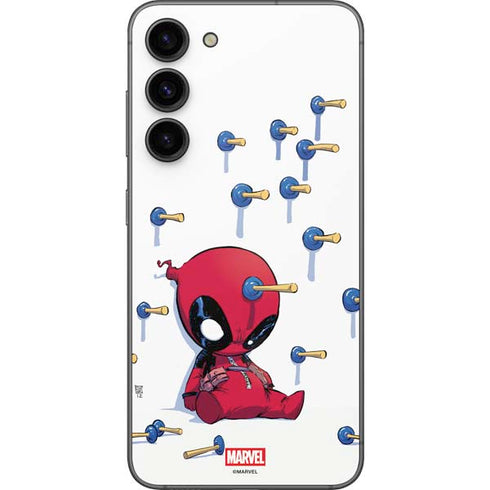 Marvel Deadpool Babypool Playing Galaxy S23 FE Skin