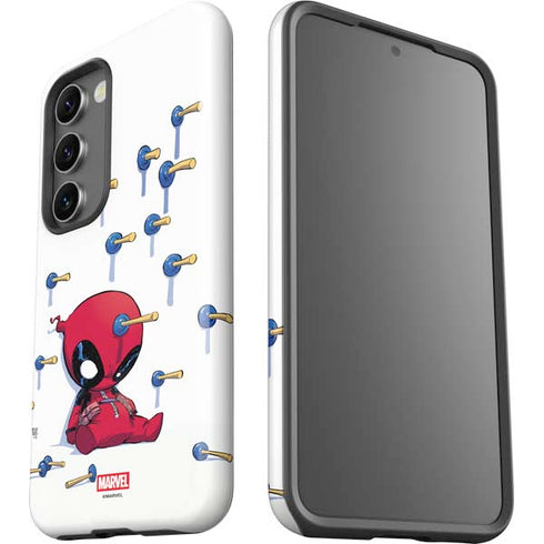 Marvel Deadpool Babypool Playing Galaxy S23 Plus Pro Case