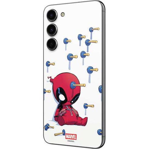 Marvel Deadpool Babypool Playing Galaxy S23 Plus Skin