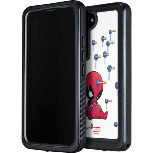 Marvel Deadpool Babypool Playing Galaxy S23 Plus Waterproof Case