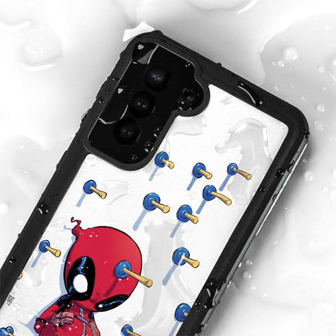 Marvel Deadpool Babypool Playing Galaxy S23 Plus Waterproof Case