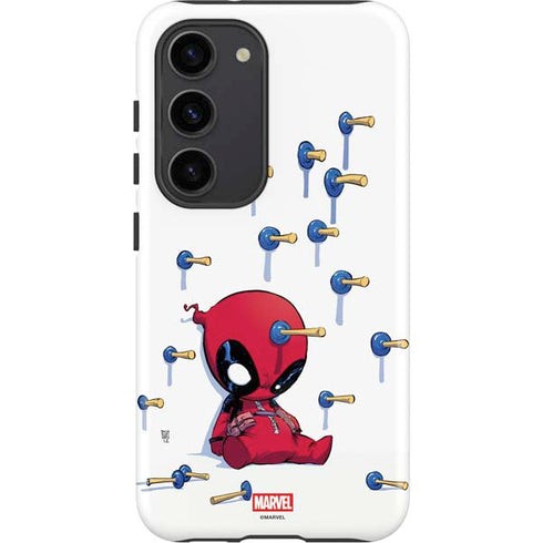 Marvel Deadpool Babypool Playing Galaxy S23 Pro Case