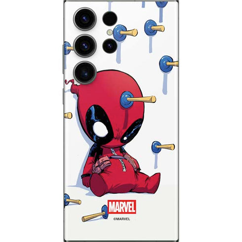 Marvel Deadpool Babypool Playing Galaxy S23 Ultra Skin