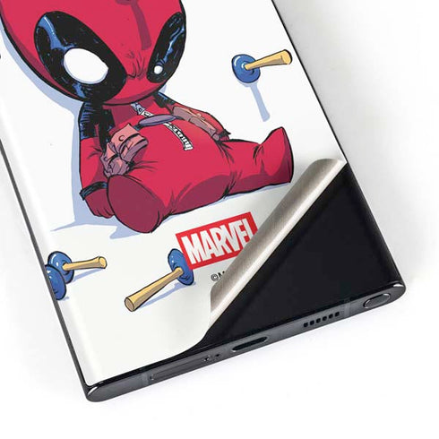Marvel Deadpool Babypool Playing Galaxy S23 Ultra Skin