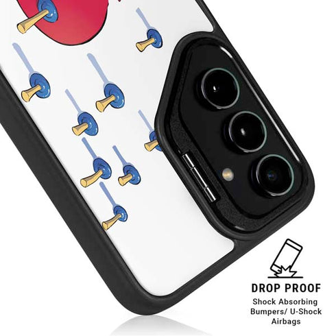 Marvel Deadpool Babypool Playing Galaxy S24 FE Kickstand Case