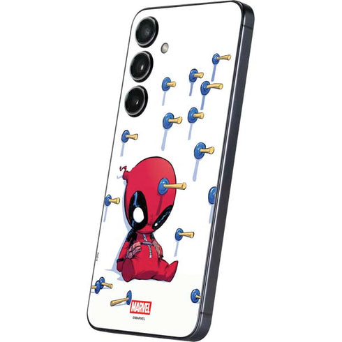 Marvel Deadpool Babypool Playing Galaxy S24 Skin