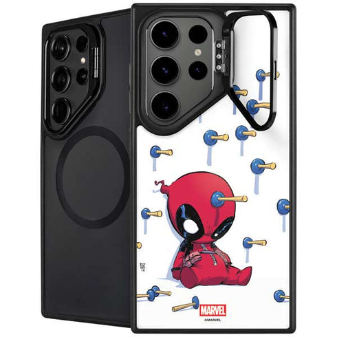 Marvel Deadpool Babypool Playing Galaxy S26 Ultra Kickstand Case