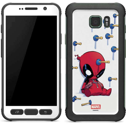 Marvel Deadpool Babypool Playing Galaxy S7 Active Skin