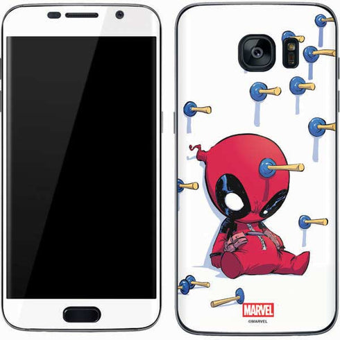 Marvel Deadpool Babypool Playing Galaxy S7 Skin