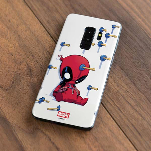 Marvel Deadpool Babypool Playing Galaxy S9 Plus Skin