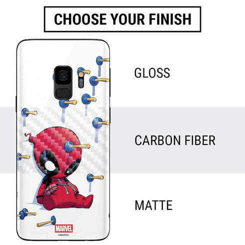 Marvel Deadpool Babypool Playing Galaxy S9 Skin
