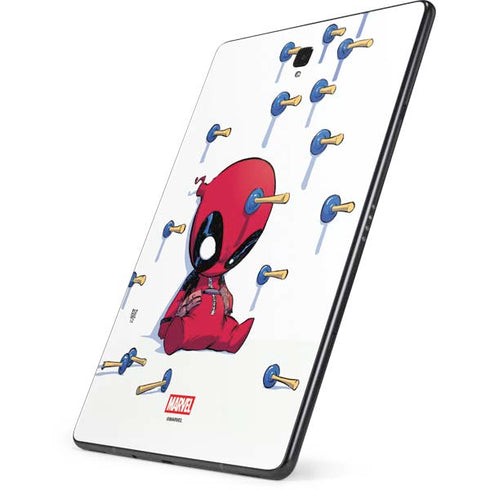 Marvel Deadpool Babypool Playing Samsung Galaxy Tab Skin