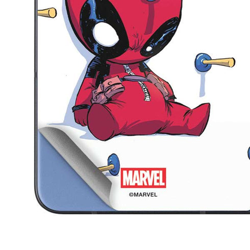 Marvel Deadpool Babypool Playing Galaxy Z Fold5 5G Skin