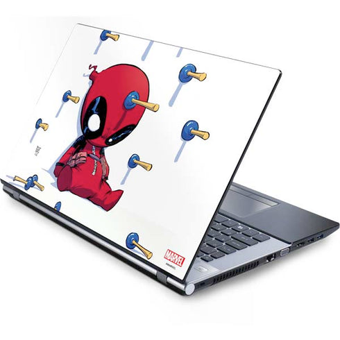 Marvel Deadpool Babypool Playing Generic Laptop Skin