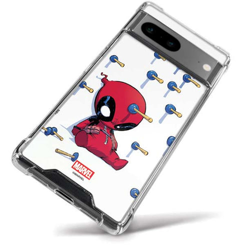 Marvel Deadpool Babypool Playing Google Pixel 8a Clear Case