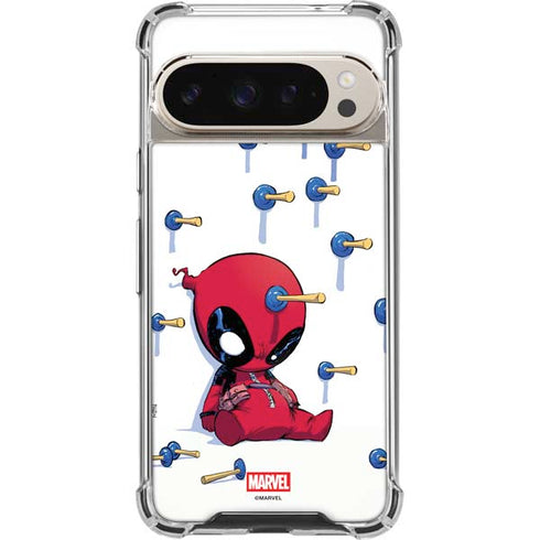 Marvel Deadpool Babypool Playing Google Pixel 9 Pro XL Clear Case