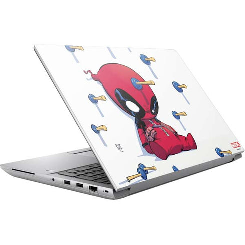 Marvel Deadpool Babypool Playing HP ZBook Fury 16 G10 Skin