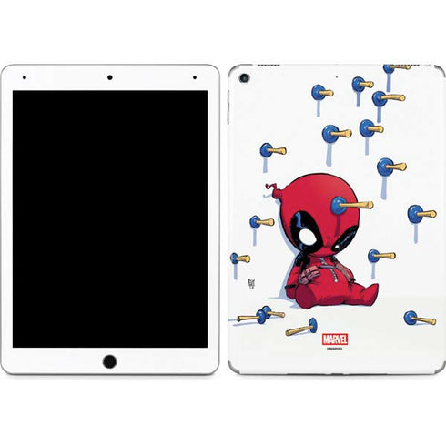Marvel Deadpool Babypool Playing iPad Skins