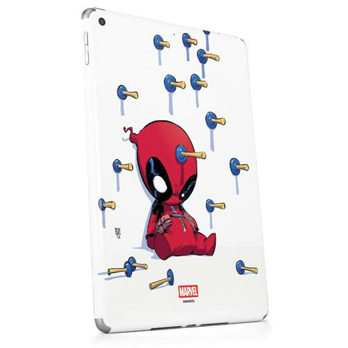Marvel Deadpool Babypool Playing Apple iPad Skin
