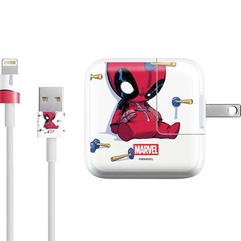 Marvel Deadpool Babypool Playing iPad Charger (10W USB) Skin