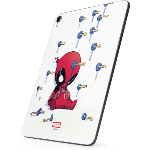 Marvel Deadpool Babypool Playing Apple iPad Pro Skin