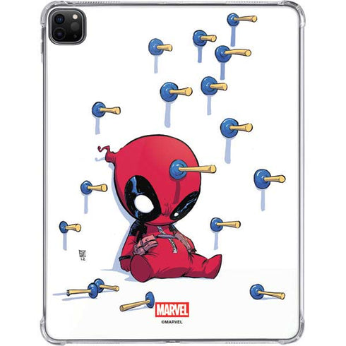 Marvel Deadpool Babypool Playing iPad Pro 11in (2024) Clear Case