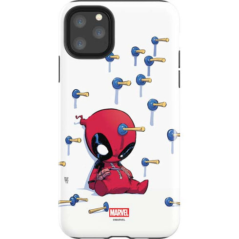 Marvel Deadpool Babypool Playing iPhone 11 Pro Max Impact Case