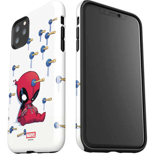 Marvel Deadpool Babypool Playing iPhone 11 Pro Max Impact Case