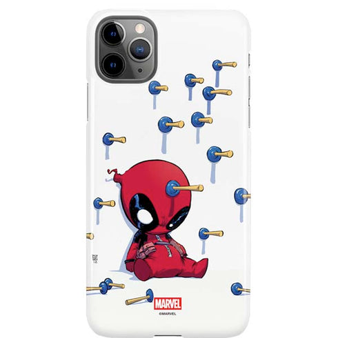 Marvel Deadpool Babypool Playing iPhone Cases