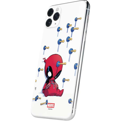 Marvel Deadpool Babypool Playing iPhone 11 Pro Max Skin